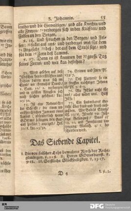 Das Siebende Capitel.