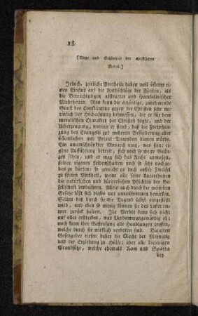 [Nutze und Schönheit der christlichen Moral.]