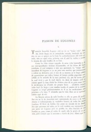 Pasión de Lugones
