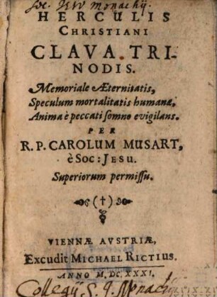 Herculis christiani Clava trinodis ...