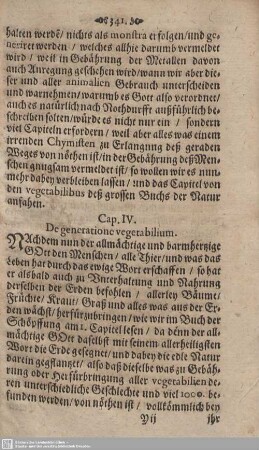 Cap. IV. De generatione vegetabilium.