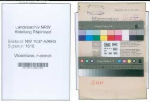 Entnazifizierung Heinrich Woermann , geb. 30.06.1898 (Webereibesitzer)
