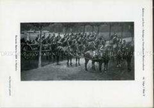 Uniformdarstellung, Foto der Reitenden Batterie, Hannover, 1864.