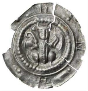 Fundmünze, Brakteat, um 1270 - 1275