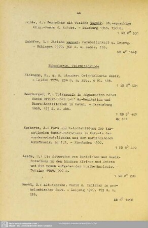 Ethnologie, Volksliedkunde
