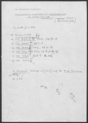 Zell/Neckar: Dekanamtliche Bemerkungen zum Pfarrbericht 1952 (der Pfarrbericht fehlt)