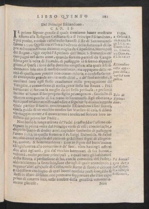 Cap. II. Del Principe Eciandono