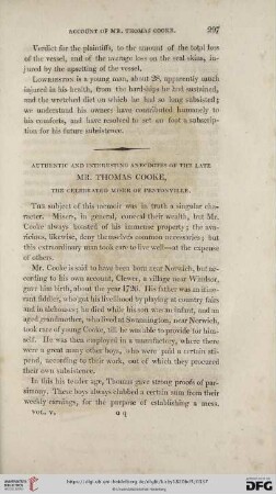 Authentic and interesting anecdotes of the late Mr. Thomas Cooke