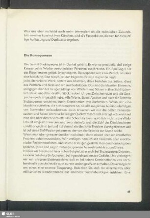 Die Konsequenzen