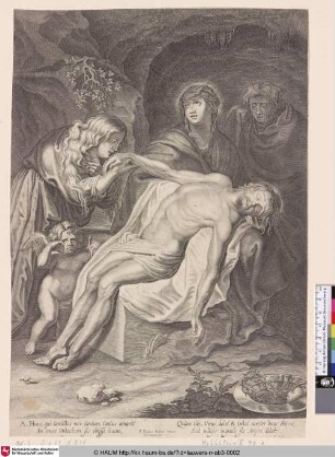 [Pietá: Maria mit dem toten Christus im Schoß mit Maria Magdalena in einer Höhle; The Dead Saviour in the Lap of the Virgin]