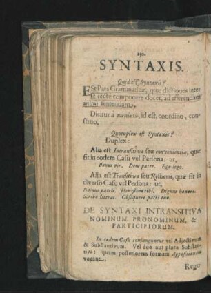 Syntaxis.