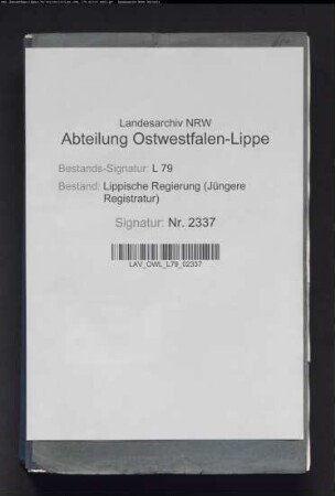 Gewerbliche Verhandlungen aus dem Amt Lage