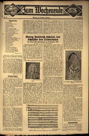 Zweite Ausgabe vom Sonntag, den 24. Februar 1935.