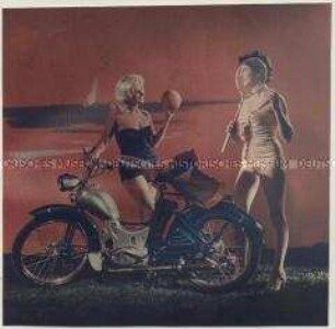 Werbefoto für das Simson-Moped SR2