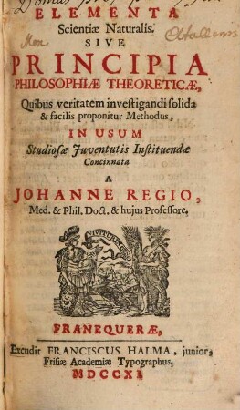 Elementa Scientiae Naturalis