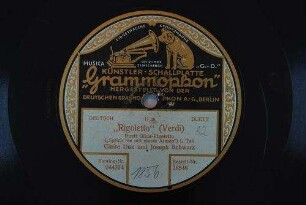 "Rigoletto" : Duett Gild - Rigoletto ("Sprich nie mit einem Armen") ; I. Teil / (Verdi)