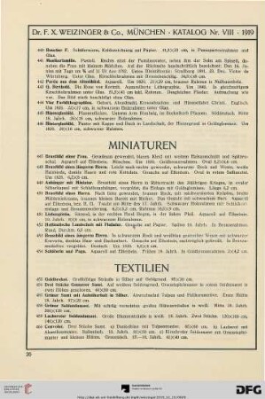 Miniaturen (Nr. 447-454)