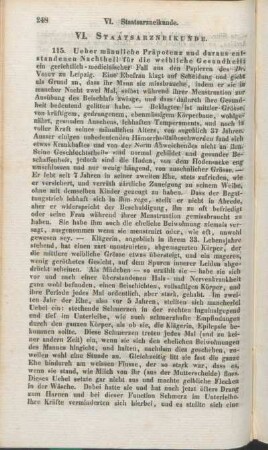 VI. Staatsarzneikunde.