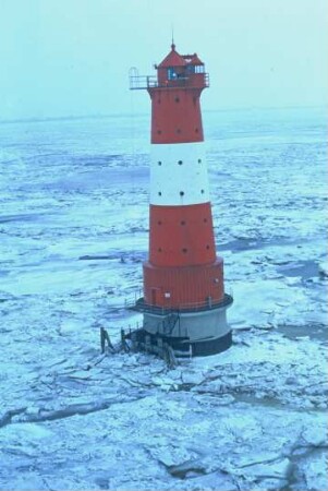 Leuchtturm Arngast im Eis