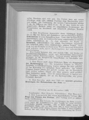 Sitzung am 19. December 1893.