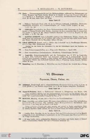 Diverses (Nr. 787-816)