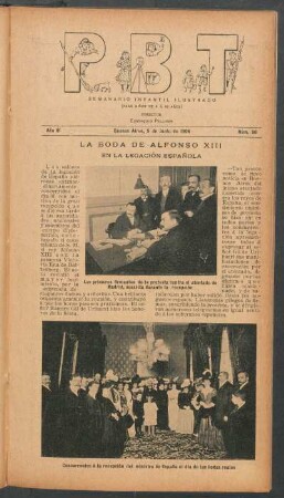 La boda de Alfonso XIII en la legación española