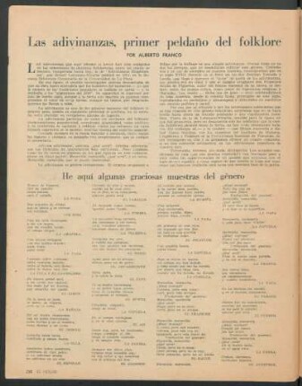 He aquí algunas graciosas muestras del género