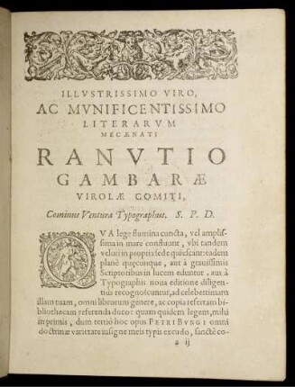 Illustrissimo Viro.