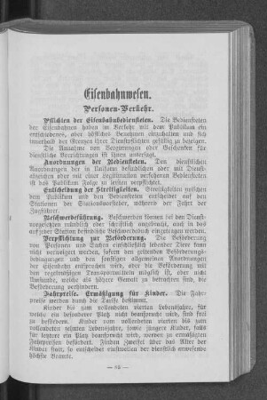 Eisenbahnwesen.