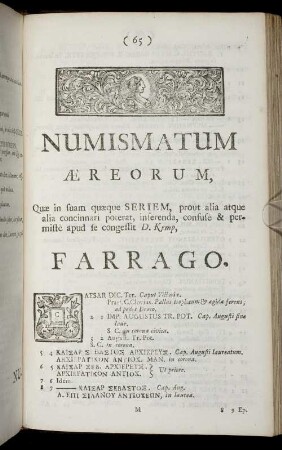 Numismatum Aereorum