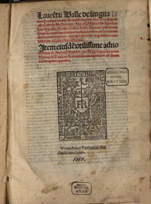 Elegantiae de lingua Latina
