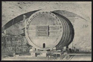 341, Das grosse Fass im Tübinger Schlosskeller.
