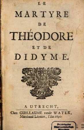 Le Martyre de Theodore et de Didyme