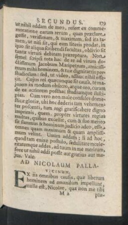 Ad Nicolaum Pallavicinum
