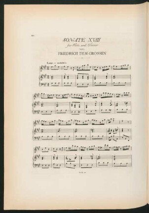 Sonate XVIII (A-Dur)