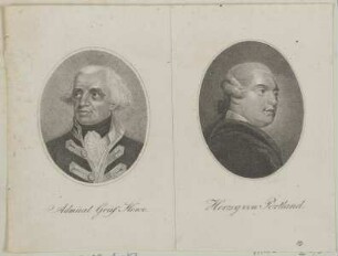 Bildnis des Grafen Howe und Bildnis des Herzogs von Portland