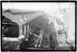 Bau Me 1 Wassergasanlage, Me 3 Dampfkesselhaus, Straße III
