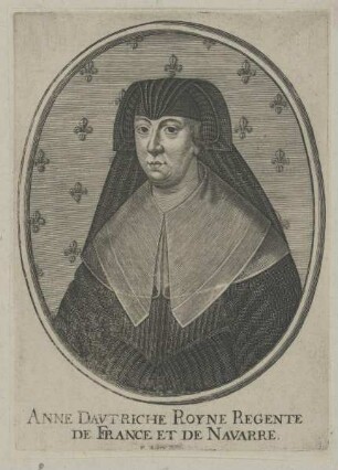Bildnis der Anne Davtriche de France et de Navarre