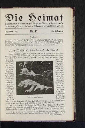 Dezember 1926. Nr. 12. 36. Jahrgang.