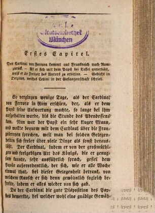 Goethe's Werke : Unter des durchlauchtigsten deutschen Bundes schützenden Privilegien, 35. [Benvenuto Cellini. Zweyter Theil]