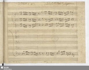 Dixit Dominus - Mus.2163-D-6,4 : V (4), strings, bc, ob