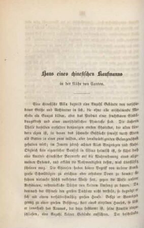Haus eines chinesischen Kaufmanns in der Nähe von Canton
