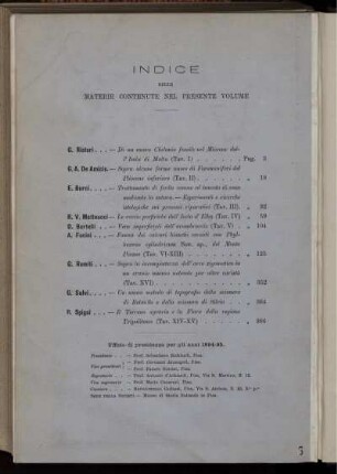 Indice Delle Materie Contenute Nel Presente Volume