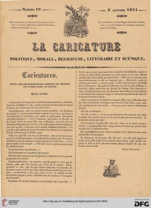 Numéro 10 (6 Janvier 1831)