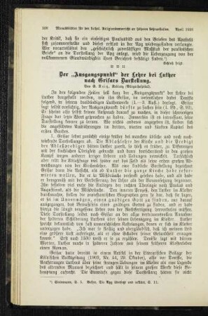 ¬Der¬ "Ausgangspunkt" der Lehre bei Luther nach Grisars Darstellung