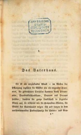 Lebensbilder aus beiden Hemisphären, 5. Pflanzerleben oder der Transatlantischen Reiseskizzen fünfter Theil