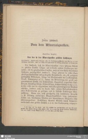 Dritter Abschnitt. Von den Mineralquellen