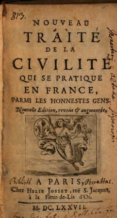 Nouveau Traité de la civilité en France