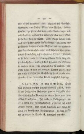 A. Luft, Speisen und Getränke.