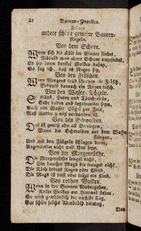 28-36, Folgen andere schöne gemeine Bauern-Regeln.